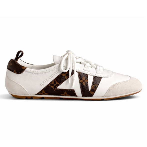 Женские кеды Louis Vuitton Sneakerina German Army White/Brown 