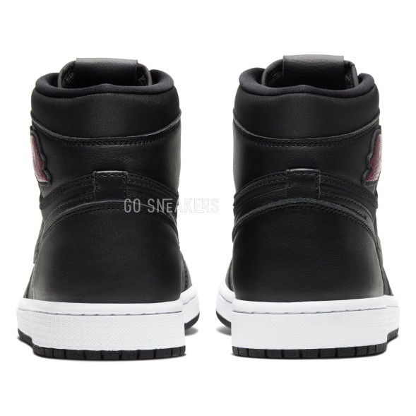 Унисекс кроссовки Nike Air Jordan 1 Retro High Black Satin Gym Red