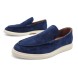 Мужские лоферы Hugo Boss Loafers Suede Navy