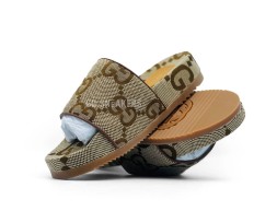Gucci Slippers Platform Brown