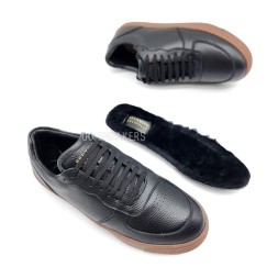 Brunello Cucinelli Winter Leather Black