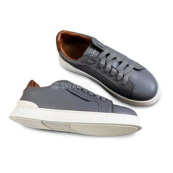 Мужские кроссовки Ermenegildo Zegna Man Grey White