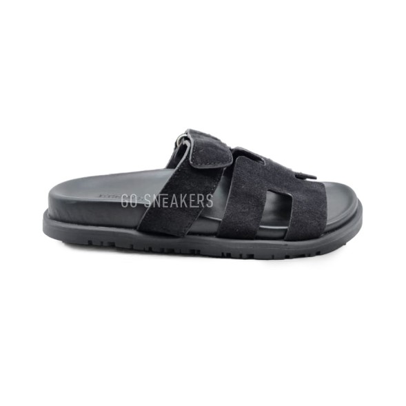 Унисекс сандалии Hermes Flip-flops Suede Black