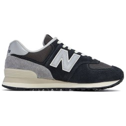New Balance 574 Suede/Textile Black/Grey