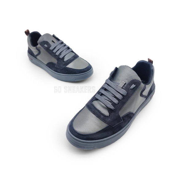 Мужские зимние кроссовки Loro Piana Man Winter Leather Suede Grey