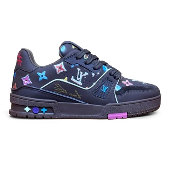 Женские кроссовки Louis Vuitton 2021s LV Trainer Limited Black/Multi