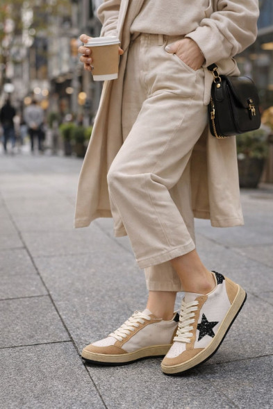 Женские кеды Golden Goose Ball Star Leather Beige