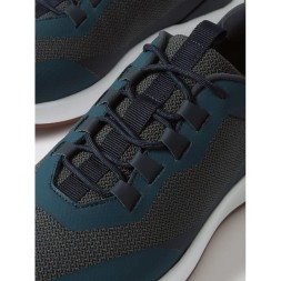 Loro Piana Week End Walk Technical Mesh Charcoal Blue
