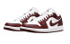 Женские кроссовки Nike Air Jordan 1 Low Leather Brown/White