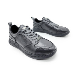 Hugo Boss Dark Grey Leather