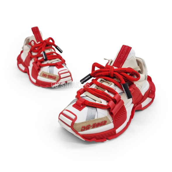 Женские кроссовки Dolce&amp;amp;Gabbana DG-5862 Beige/Red