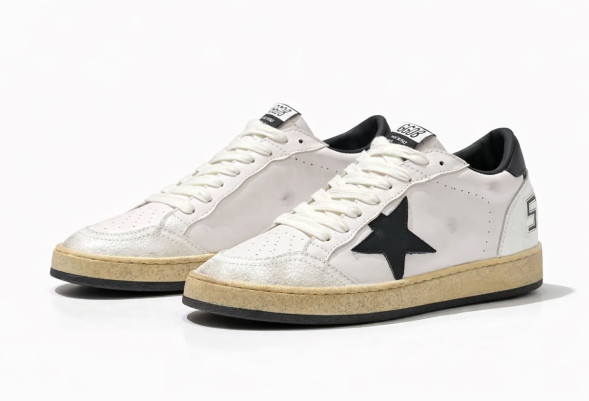 Женские кеды Golden Goose Ball Star White Leather Suede