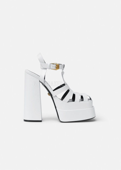 Женские босоножки Versace La Medusa White