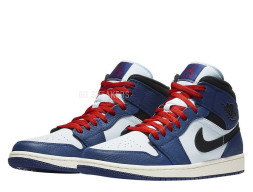 Nike Air Jordan 1 Mid Deep Royal Blue Black