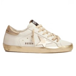 Golden Goose Super-Star Donna Con Foxing Sparkle Dorato
