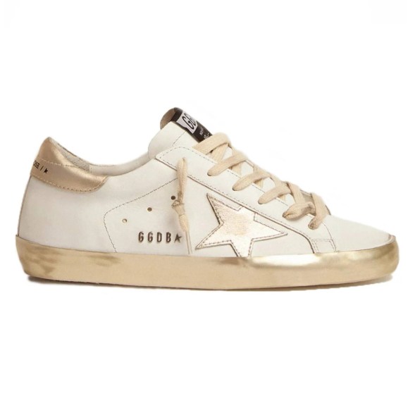 Женские кеды Golden Goose Super-Star Donna Con Foxing Sparkle Dorato