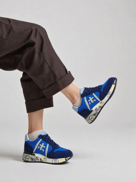 Мужские кроссовки Premiata 483 Navy/Blue