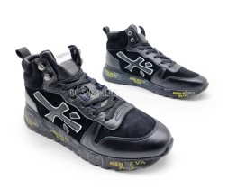 Premiata Mick Suede/Leather Black