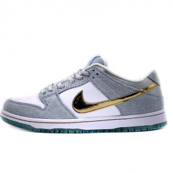 Nike Dunk Low Grey&amp;amp;Gold