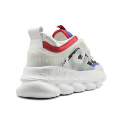 Versace Chain Reaction White Multicolor Print