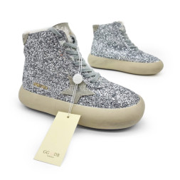 Golden Goose Superstar High Winter Silver Glitter