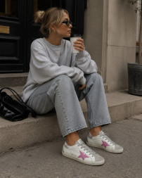 Golden Goose Super-Star Wmns White Orchid