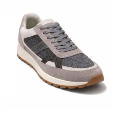 Brunello Cucinelli Suede Sneakers White/Grey