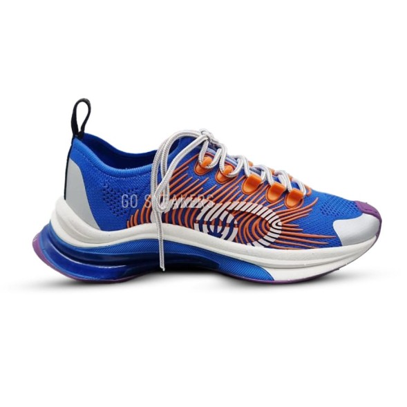 Женские кроссовки Gucci Run Sneaker Blue/Orange