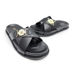 Versace Flip-flops Leather X Black