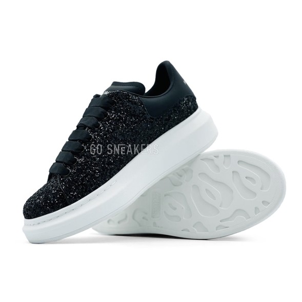 Женские кроссовки Alexander McQueen Black Sparkles