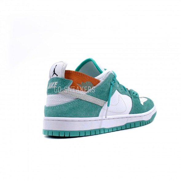 Мужские кроссовки Nike Dunk Low White&amp;amp;Green