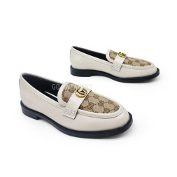 Gucci Sleepers Leather White Logo