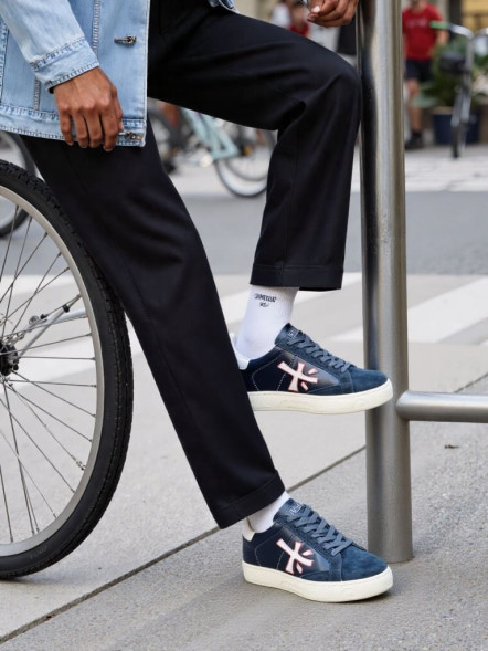 Унисекс кроссовки Premiata Sneakers Leather/Suede Grey