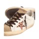 Женские кеды Golden Goose Superstar with Leopard Print and Swarovski Crystal Star