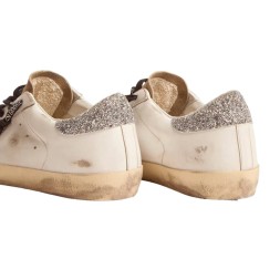 Golden Goose Superstar with Leopard Print and Swarovski Crystal Star