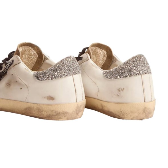 Женские кеды Golden Goose Superstar with Leopard Print and Swarovski Crystal Star
