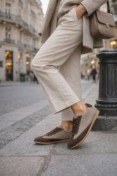 The Row Suede Sneakers Grey/Beige