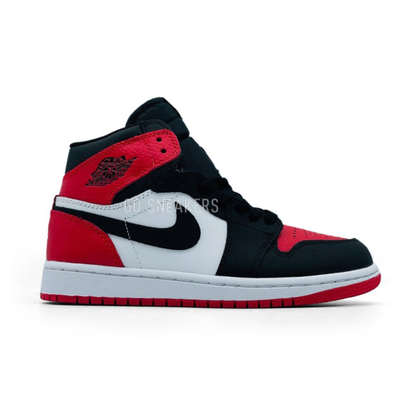Унисекс зимние кроссовки Nike Air Jordan 1 Mid Black/Red Winter