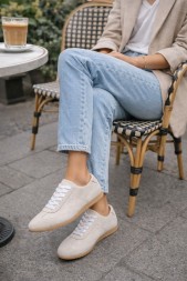 The Row Suede Sneakers White