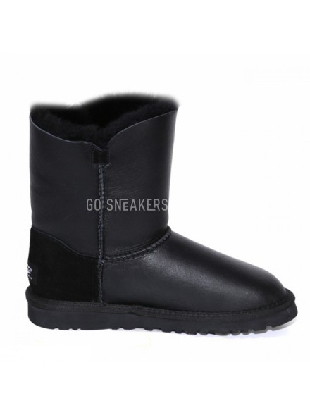 Женские угги с пуговицей Bailey Button Metallic Black