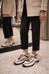 Chanel Calfskin Suede Beige