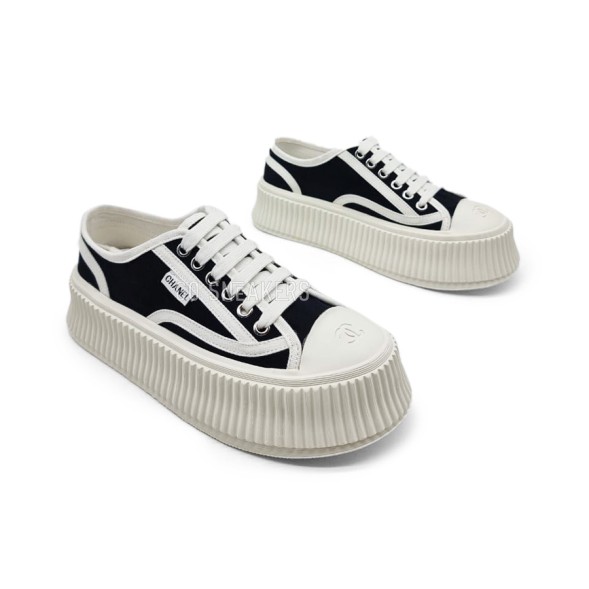 Унисекс кеды Chanel Platform Black