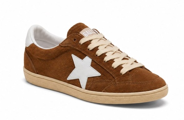 Унисекс кеды Golden Goose Ball-Star Suede Brown