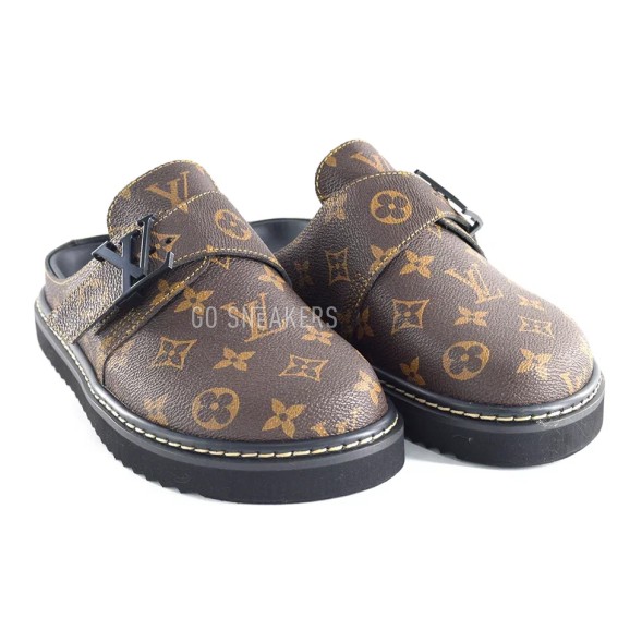 Унисекс тапочки Louis Vuitton Slipper Leather Brown