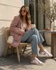 Женские кеды Golden Goose Super-Star Leather/Suede White/Pink