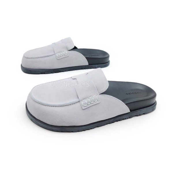 Женские сабо Hermes Sabo Suede White