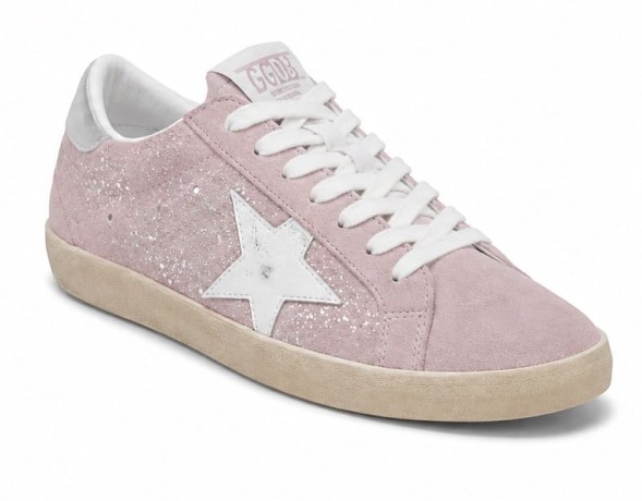 Женские кеды Golden Goose Super-Star Suede Pink