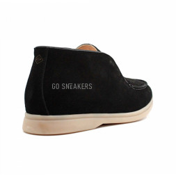 Loro Piana Open Walk Black Suede