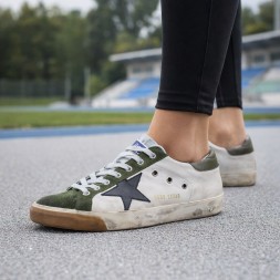 Golden Goose Superstar Black Star and Black Heel Tab