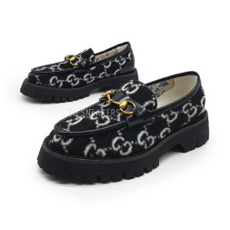 Gucci Loafers Black/White